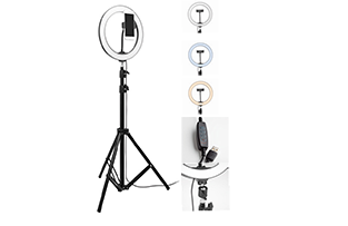 26 cm LED ring selfe light with tripod stand and phone holder